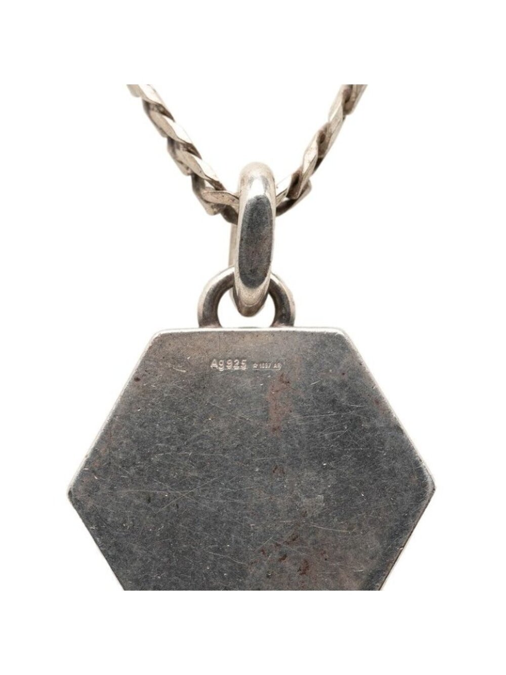 Gucci Hexagon Pendant Necklace Silver - Picture 5 of 6